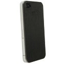 89504 - Coque arrière Krusell Donso Aspect Cuir noir iPhone 4