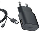 AC-60E - AC-60E Chargeur Secteur USB origine NOKIA basse consommation et câble USB MicroUSB