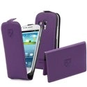 CRPAK0014-S3MVIO - Etui à rabat cremieux slim violet et porte-cartes pour Samsung Galaxy S3 mini i8190