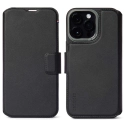 Etui DECODED en cuir noir détachable 2en1 iPhone 14 Pro Max