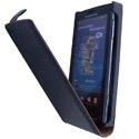 HSLIMLUXY-VIVAZ - Etui Slim Luxy en cuir noir pour Sony Ericsson Vivaz
