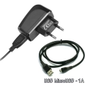 PACKSECTEURMICROUSB - Chargeur secteur USB 1A + Câble micro-USB