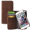 Etui Puro en 2 parties détaachables Coque + Folio pour iPhone 6 Plus 5,5 pouces en cuir marron fon
