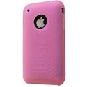 SILIONDE-IPHONE-RO - Housse silicone ondes rose pour iphone 3G 3GS