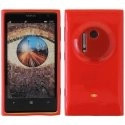 TPUGLOSS1020ROUGE - Coque souple en gel rouge pour Nokia Lumia 1020 aspect glossy