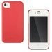 89637_BIOIP4 - Coque arrière rigide BioCover Krusell rouge pour iPhone 4 et 4S.