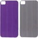 COLORSKIN2 - Pack de 2 facades arrières adhésives pour iPhone Gris et Violet