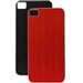 COLORSKIN3EB - Pack de 2 facades arrières adhésives pour iPhone Noir et Rouge