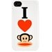 COVIP4_JULIUS_LOVE - C5000-N Coque Paul Frank I love Julius pour iPhone 4