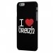 CPRN1IPHONE6COEURBREIZH - Coque noire iPhone 6 impression coeur rouge I Love Breizh