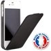 ETUICOXIP4SMF - ETUICOXIP4SMF Etui coque noir pour iPhone 4 et 4S Made in France