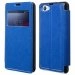 FOLIOVIEWXPEZ1COMPBLEU - Etui Slim Folio View articulé bleu stand pour Sony Xperia Z1 Compact