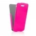 FONEX-FLIPSH862P - Etui Fonex vertical ultra-fin pour iPhone SE glossy rose fluo