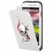 HPRN2L520TRIBAL - Etui Flip à rabat blanc avec motif skull tribal pour Nokia Lumia 520
