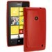 MINIGELROUGELUM520 - Coque Housse minigel rouge glossy Lumia 520 Nokia