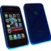 SEMIRIG-OND-IPHONE4-BLEU - Housse semi rigide Onde pour iPhone 4
