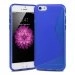 SLINEIP655PLEINBLEU - Coque souple S-Line iPhone 6 Plus 5,5 pouces coloris bleu