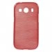 SOFTYMETALACE4ROUGE - Housse gel effet métallisé pour Samsung Galaxy Ace 4 coloris rouge