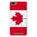 TPU0LENNY3DRAPCANADA - Coque souple pour Wiko Lenny 3 avec impression Motifs drapeau du Canada