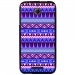 TPU1DES510AZTEQUEBLEUVIO - Coque souple pour HTC Desire 510 avec impression Motifs aztèque bleu et violet