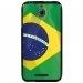 TPU1DES510DRAPBRESIL - Coque souple pour HTC Desire 510 avec impression Motifs drapeau du Brésil