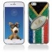 TPU1IPHONE6BALLONAFRIQUESUD - Coque Souple en gel pour Apple iPhone 6 avec impression ballon de rugby et drapeau de l'Afrique du S