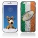 TPU1IPHONE6BALLONIRLANDE - Coque Souple en gel pour Apple iPhone 6 avec impression ballon de rugby et drapeau de l'Irlande