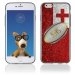 TPU1IPHONE6BALLONTONGA - Coque Souple en gel pour Apple iPhone 6 avec impression ballon de rugby et drapeau Tonga