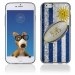 TPU1IPHONE6BALLONURUGUAY - Coque Souple en gel pour Apple iPhone 6 avec impression ballon de rugby et drapeau de l'Uruguay