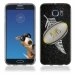 TPU1S6EDGEBALLONALLBLACKS - Coque Souple en gel pour Samsung Galaxy S6 Edge avec impression ballon de rugby et drapeau des All B