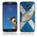 TPU1S6EDGEBALLONECOSSE - Coque Souple en gel pour Samsung Galaxy S6 Edge avec impression ballon de rugby et drapeau de l'Ã‰co