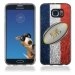 TPU1S6EDGEBALLONFRANCE - Coque Souple en gel pour Samsung Galaxy S6 Edge avec impression ballon de rugby et drapeau de la Fra