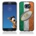 TPU1S6EDGEBALLONIRLANDE - Coque Souple en gel pour Samsung Galaxy S6 Edge avec impression ballon de rugby et drapeau de l'Irla