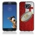 TPU1S6EDGEBALLONTONGA - Coque Souple en gel pour Samsung Galaxy S6 Edge avec impression ballon de rugby et drapeau Tonga