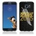 TPU1S6EDGEGOLDALLBLACKS - Coque Souple en gel pour Samsung Galaxy S6 Edge avec impression logo rugby doré et drapeau des All 