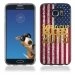 TPU1S6EDGEGOLDUSA - Coque Souple en gel pour Samsung Galaxy S6 Edge avec impression logo rugby doré et drapeau des ??ta