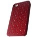 ZIRCO-IP4-ROU - Coque rigide avec strass coloris rouge Apple iPhone 4/4S