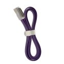ACC194-VIOLET - Cable USB plat et ultra-fin avec embout magnétique pour iPhone 4s coloris violet