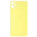 CACHE-IP11JAUNE - Vitre arrière (dos) iPhone 11 coloris jaune en verre
