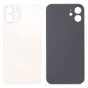 CACHE-IP12MINIBLANC - Vitre arrière (dos) iPhone 12 Mini coloris blanc en verre
