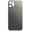 CACHE-IP12PROMAXNOIR - Vitre arrière (dos) iPhone 12 Pro Max coloris Graphite en verre