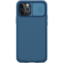 CAMSHIELD-IP12PMAXBLEU - Coque CamShield iPhone 12 Pro-Max bleue avec protection appareil photo coulissante