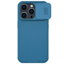 CAMSHIELD-IP14PMAXBLEU - Coque CamShield iPhone 14 Pro-Max bleu avec protection appareil photo coulissante