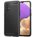 CARBOBRUSH-A23 - Coque Galaxy-A23(5G) antichoc coloris noir aspect carbone