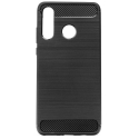 CARBOBRUSH-P40LITE - Coque Huawei P40 LITE antichoc coloris noir aspect carbone et métal brossé