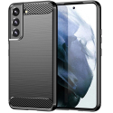 CARBOBRUSH-S23PLUS - Coque Galaxy-S23+ antichoc coloris noir aspect carbone