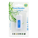 CARD-READERBLEU - Lecteur carte mémoire en USB (SD / Micro SD / M2 / Memory Stick / Pro Duo /XD)