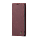 CASEME013-S7BORD - CaseMe étui latéral Galaxy S7 aspect nubuck bordeaux