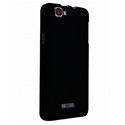 CASYRAINBOWNO - Coque arrière noire rubber toucher gomme Wiko Rainbow