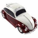 COCCIBT-ROUGE - Enceinte voiture Bluetooth Radio-FM et lecteur MP3 coloris rouge